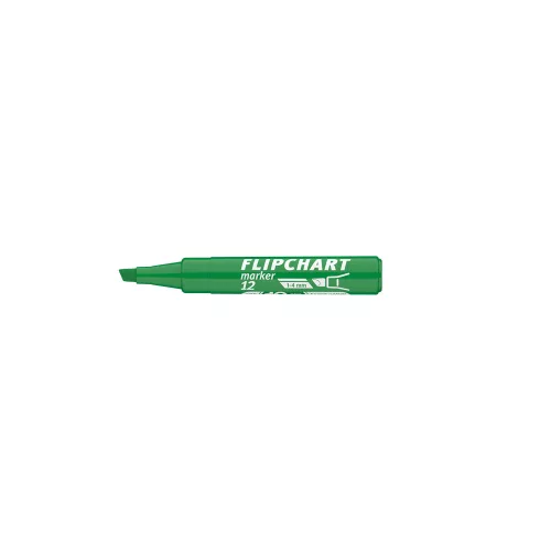 Flipchart marker vízbázisú 1-4mm, vágott Artip 12 zöld