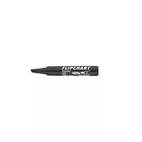 Flipchart marker vízbázisú 1-4mm, vágott Artip 12 fekete