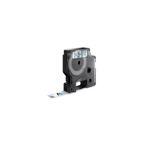 Feliratozógép szalag Dymo D1 S0720500/45010 12mmx7m, ORIGINAL, fekete/víztiszta