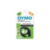 Feliratozógép szalag Dymo Letratag S0721510/59421 papír 12mmx4m, ORIGINAL fekete/fehér