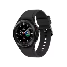   Okosóra SAMSUNG Galaxy Watch 4 Classic (eSIM, szilikon csuklópánt, alumínium, 46mm) fekete