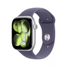   Okosóra Apple Watch S11 GPS 42mm Silver Aluminium Case with Purple Fog Sport Band - S/M