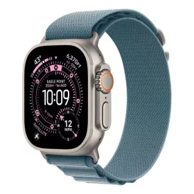   Okosóra Apple Watch Ultra 3 Cellular 49mm Natural Titanium Case with Light Blue Alpine Loop - Medium