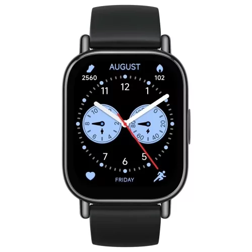 Okosóra XIAOMI Redmi Watch 5 Lite (beépített GPS, gumírozott szíj, aktivitásmérő, pulzusmérő, vízálló, 5ATM) fekete