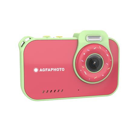 AGFAPHOTO Fényképezőgép, digitális, vízálló, gyerekeknek, AGFAPHOTO Realikids 2 "ARKCW2PK", piros-zöld
