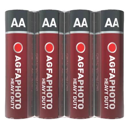 AGFAPHOTO Elem, AA, 4 db, féltartós (szén-cink), zsugor, AGFAPHOTO "Heavy Duty"