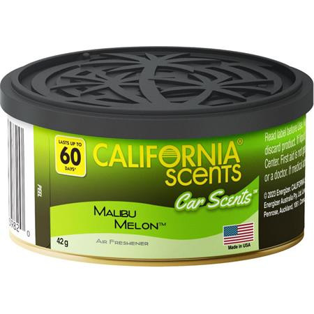 CALIFORNIA SCENTS Autóillatosító konzerv, 42 g, CALIFORNIA SCENTS "Malibu Melon"