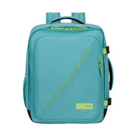   AMERICAN TOURISTER Hátizsák, kabin méret, 38l, M-es, AMERICAN TOURISTER "Take2Cabin", türkiz/lime