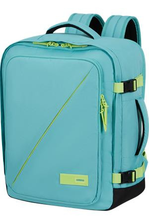 AMERICAN TOURISTER Hátizsák, kabin méret, 38l, M-es, AMERICAN TOURISTER "Take2Cabin", türkiz/lime