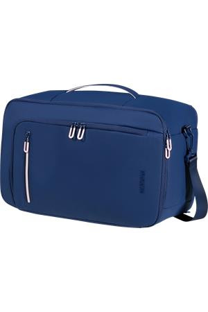 AMERICAN TOURISTER Utazótáska, kabin méret, 21l, 3 in 1, AMERICAN TOURISTER "Puffypop", tengerészkék