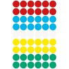 Etikett címke, o12mm, jelölésre, 5 klf. szín 54 címke/ív, 5 ív/doboz, Avery vegyes