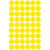 Etikett címke, o12mm, jelölésre, 54 címke/ív, 5 ív/doboz, Avery sárga