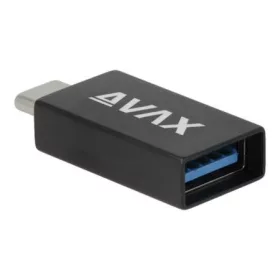   AVAX Adapter, USB-A anya/USB-C apa, AVAX "AD602 Connect+", fekete