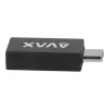 AVAX Adapter, USB-A anya/USB-C apa, AVAX "AD602 Connect+", fekete