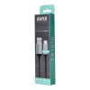 AVAX Töltőkábel, USB-A - USB-C, 1,5 m, AVAX "CB301G", acélszürke