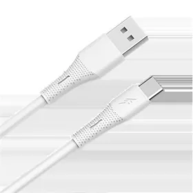   AVAX Töltőkábel, USB-A - USB-C, 18W, 1,5 m, AVAX "CB3301", fehér