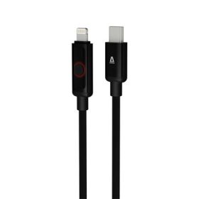   AVAX Töltőkábel, USB-C - lightning (Apple), 27W, 1 m, AVAX "CB651 Pulsey", szürke