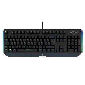   AVAX Billentyűzet, vezetékes, HUN, gaming, alumínium, AVAX "FS01", fekete