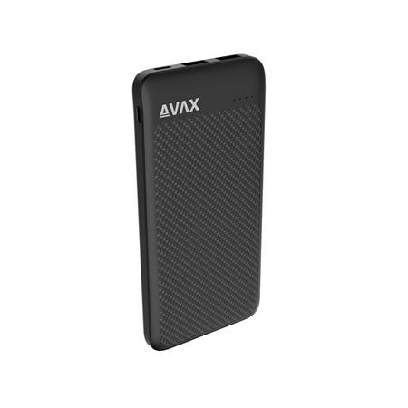 AVAX Power bank, 10.000mAh, 20W, AVAX "PB120", fekete