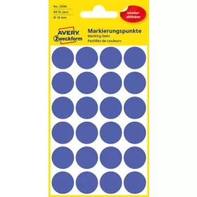   AVERY ZWECKFORM Etikett, 18 mm, kör, eltávolítható, AVERY ZWECKFORM, indigókék, 96 etikett/csomag