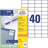 AVERY ZWECKFORM Etikett, univerzális, 52,5x29,7 mm, AVERY ZWECKFORM, 4000 etikett/csomag