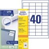 AVERY ZWECKFORM Etikett, univerzális, 48,5x25,4 mm, AVERY ZWECKFORM, 4000 etikett/csomag