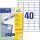 AVERY ZWECKFORM Etikett, univerzális, 48,5x25,4 mm, AVERY ZWECKFORM, 4000 etikett/csomag
