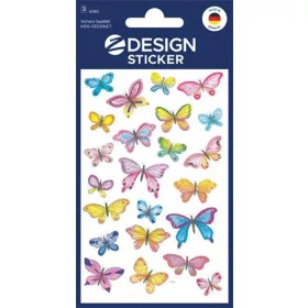   AVERY ZWECKFORM Matrica, papír, 3 ív, 76x120 mm, AVERY ZWECKFORM, "Z-Design No.4390", pillangók