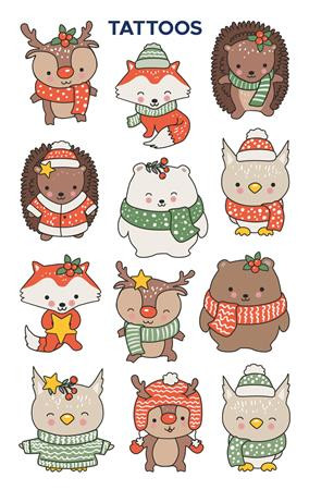 AVERY ZWECKFORM Matrica, tetoválás, 1 ív, 76x120 mm, AVERY ZWECKFORM, "Z-Design No.54151",  állatok