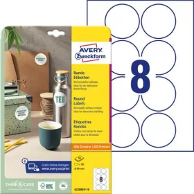   AVERY ZWECKFORM Etikett, 69 mm, kör, eltávolítható, AVERY ZWECKFORM, 80 etikett/csomag