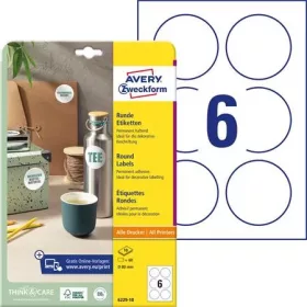   Etikett univerzális 80 mm kör AVERY ZWECKFORM 60 etikett/csomag