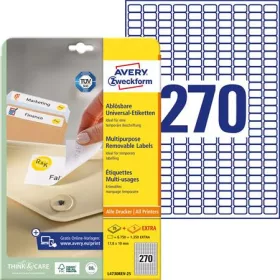   AVERY ZWECKFORM Etikett, univerzális, eltávolítható, 17,8x10 mm, AVERY ZWECKFORM, 8100 etikett/csomag