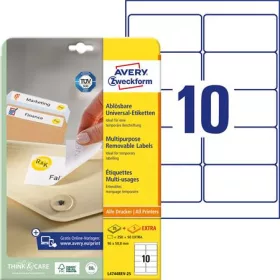   AVERY ZWECKFORM Etikett, univerzális, eltávolítható, 96x50,8 mm, AVERY ZWECKFORM, 300 etikett/csomag