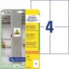 AVERY ZWECKFORM Etikett, univerzális, 105x148 mm, extra erős, AVERY ZWECKFORM, 80 etikett/csomag