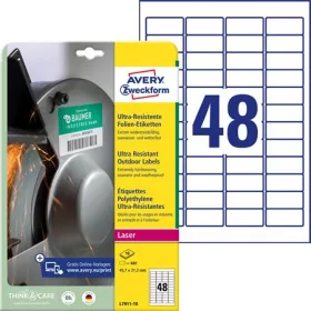   AVERY ZWECKFORM Etikett, univerzális, 45,7x21,2 mm, extra erős, polietilén,  AVERY ZWECKFORM, 480 etikett/csomag
