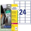 AVERY ZWECKFORM Etikett, univerzális, 63,5x33,9 mm, extra erős, polietilén, AVERY ZWECKFORM, 240 etikett/csomag