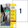 AVERY ZWECKFORM Etikett, univerzális, 210x297 mm, extra erős, polietilén, AVERY ZWECKFORM, 10 etikett/csomag
