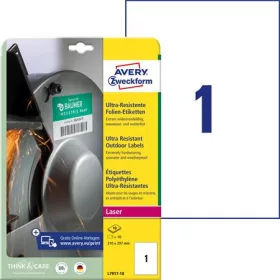   AVERY ZWECKFORM Etikett, univerzális, 210x297 mm, extra erős, polietilén, AVERY ZWECKFORM, 10 etikett/csomag