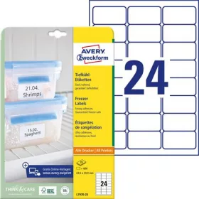   AVERY ZWECKFORM Etikett, 63,5x33,9 mm, fagyasztható, AVERY ZWECKFORM, 600 etikett/csomag