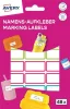 AVERY ZWECKFORM Címke, műanyag, iskolai, 31x15 mm, kézzel írható, AVERY ZWECKFORM, színes, 48 címke/csomag