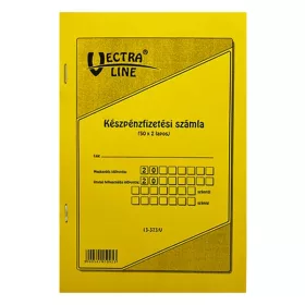   Egyszerűsített készpénzfizetési számlatömb VECTRA-LINE 50x2 álló KIFUTÓ TERMÉK