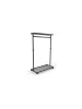 ALBA Ruhaállvány, mobil, fém váz, ALBA "Noko", fekete