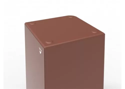 ALBA Papírkosár, 18 liter, fém, ALBA, terrakotta