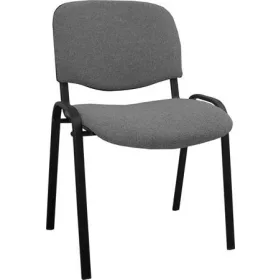   . Tárgyalószék, szövetborítás, fekete fémváz, "Felicia", szürke