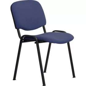   . Tárgyalószék, szövetborítás, fekete fémváz, "Felicia", kék