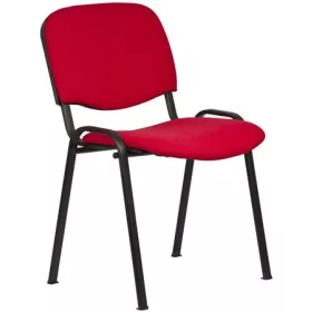   . Tárgyalószék, szövetborítás, fekete fémváz, "Felicia, piros