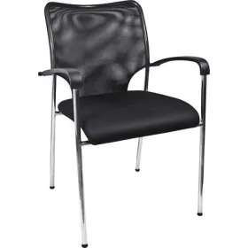   . Tárgyalószék, szövetborítás, krómozott acélváz, "Waltham", fekete