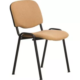   . Tárgyalószék, szövetborítás, fekete fémváz, "Felicia", drapp