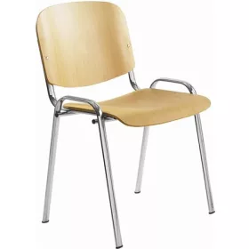   . Tárgyalószék, fa ülőlappal, krómozott lábbal, "1120 LC"