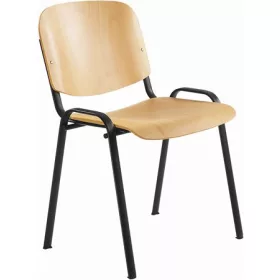   . Tárgyalószék, fa ülőlappal, fekete lábbal, "1120 LN"